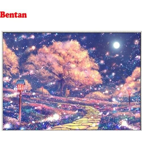 Fantasy landscape DIY Diamond Painting by Number Kits for Adult/Kid, Full Drill 5D Diamonds Embroidery Mosaic Kit Arts Crafts
