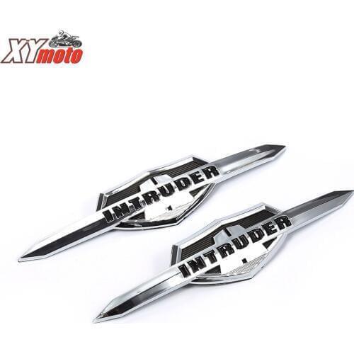 Motorcycle Sticker For Suzuki Intruder VL400 VL800 LC1500 Volusia Gas Tank Emblem Badge Chrome Fuel Gas Tank Decal
