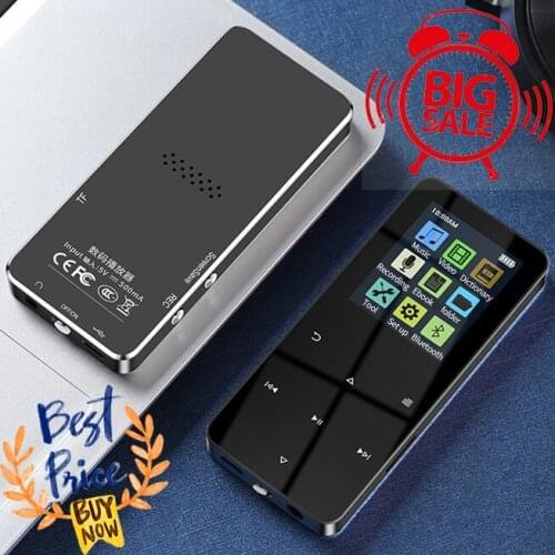 New Version with Support Bluetooth-compatible MP3 Music Player and Built-in 16GB HiFi Portable Walkman with Radio/FM/Record