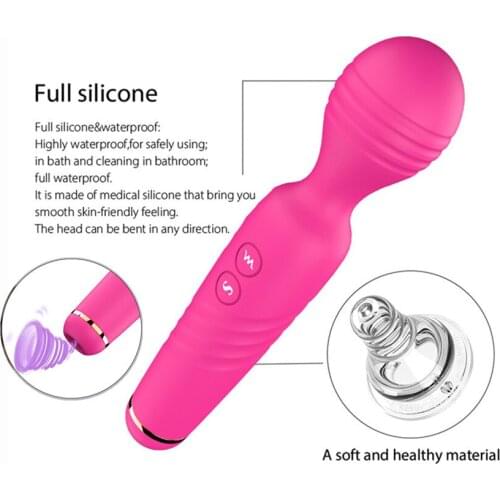 New Double Ends Sucking + AV Vibrator Sex Toys for Woman Clit Clitoris Stimulator Sex Shop Toy for Adults G Spot Vibrating Dildo