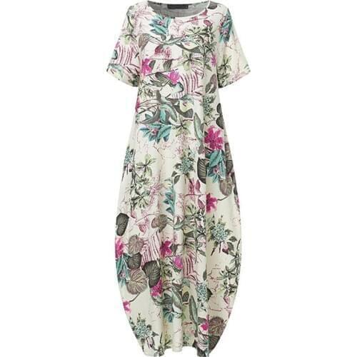 NUFASLOS Linen Summer Dresses