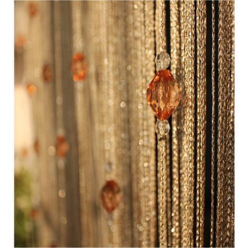 Olive High-end Quality Curtain Acrylic Beads Partition Background Wall Bold Tassel Line Curtain Wedding Props