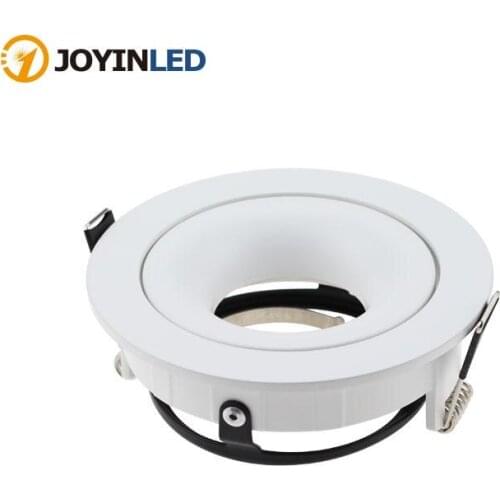 Adjustable MR16 Ftting Mounting Ceiling Spot Lights Frame Round Downlight Holder Bases GU10 Spot Bulb Fixture 360 Degree