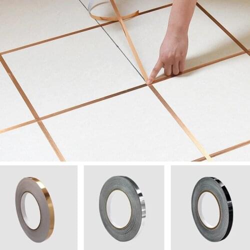 50M Self adhesive Tile Sticker Beauty Seam Line Strip Sealing Floor Tape Home Living Room Bathroom Kitchen Decorations Sticker