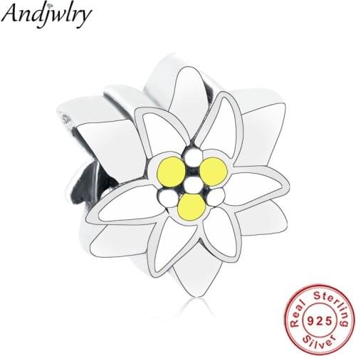 Fit Pandora Charm Bracelet Silver 925 Original Flower Charm Beads for Making Women Berloque 925 Silver