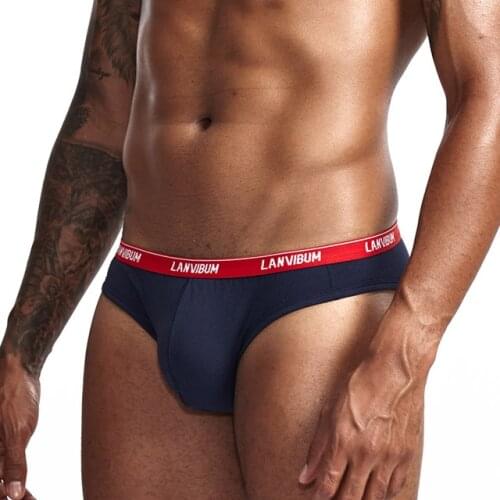 Mens Brief Mens Underwears Breathable Gay Brief Boxer Underpants Cotton For Men Brief Long Homme Spandex Sexy Hombre Underpants