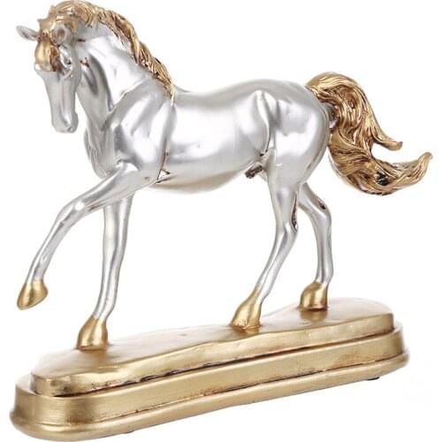 HORSE ORNAMENTS RESIN CRAFTS EUROPEAN HOME DECORATION LIVING ROOM DECORATION CREATIVE GIFTS