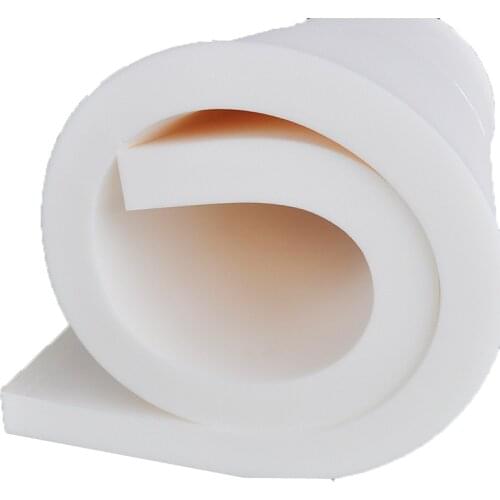 High Density Seat Foam Rubber Replacement Polyurethane Upholstery Cushion Foam Pad White Firm Foam Sheet Cushion Pads 200X60X5cm