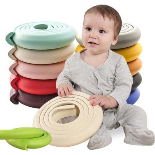 2 M Child Safety Table Corner Protector Soft Foam Bumper Kid Cushion Pad Crash Bar Strip Baby Furniture Corners Angle Protection