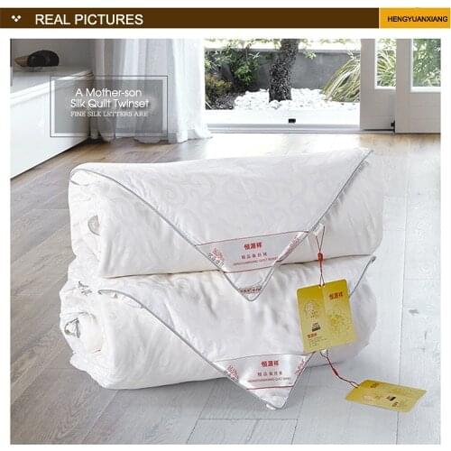 1Silk Blanket+1Silk Blanket>2Silk Quilts! aircondition for home+Winter Comforter Brands White100Silk Blanket Queen Summer colcha