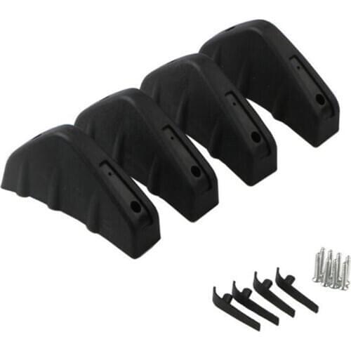 1Pcs/4Pcs Universal Car Rear Bumper Lip Diffuser Shark Fin 3 Wing Spoiler Car Back Bumpe