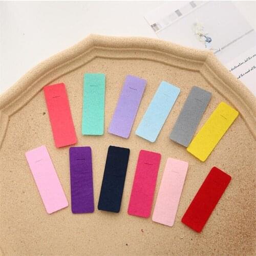 100pcs Black White Colorful Fabric Clip Spacer 55 65 75 85mm Cloth for Sweet Girl Child Hairpins BB Cli DIY Hair Accessories