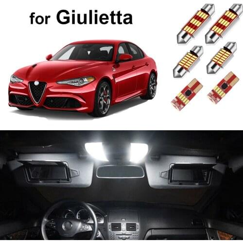 11Pcs Canbus LED Interior Light Kit for Alfa Romeo Giulietta Dome Map Trunk Door Glove Box Light