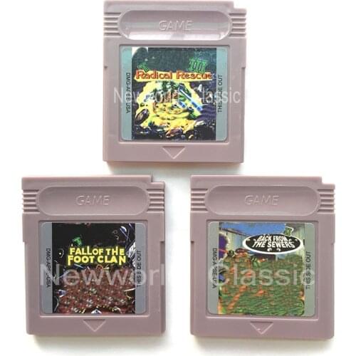 TurtleMutant Teage Series Fall Foot Back Radical 16 Bit Game Console for Video Game Cartridge Card for General US/EU Version