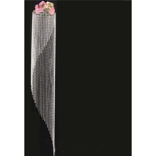 180cm Tall Crystal Wedding Centerpieces Rotation Wedding Chandelier