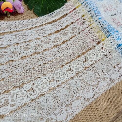 2.1-3.6CM S1505 High-quality Beautiful Lace Ribbon Tape Lace Decoration DIY Embroidery Sewing African Lace Fabric For Ladies' Un