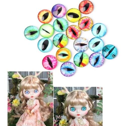 20Pcs Glass Doll Eye Making DIY Crafts For Toy Dinosaur Animal Eyes Accessories