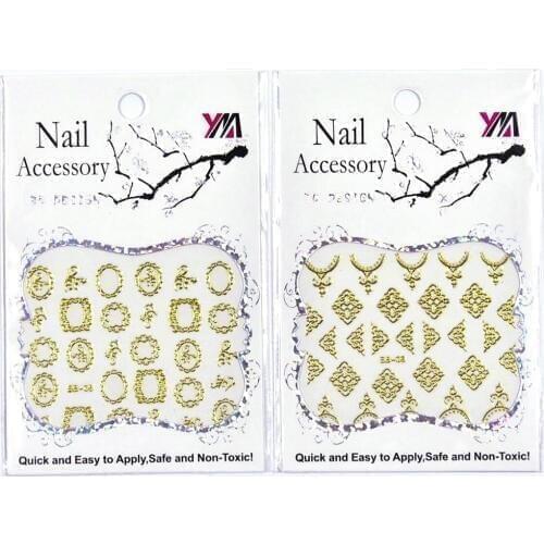 30Sheets Ultrathin 3D Nails Art Sticker Hollow Butterfly korean Wraps Tips Sticker Fingernails Accessories/BB001-30 ##30designs