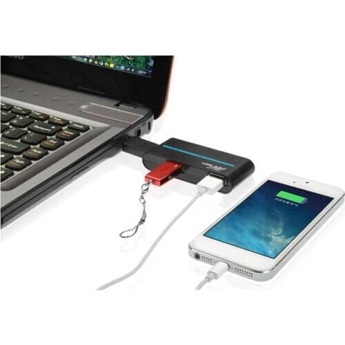 4 Ports USB3.0 Hub Wireless Mini Splitter Laptop Computer Accessories Portable Folding USB 3.0 High Speed Adapter