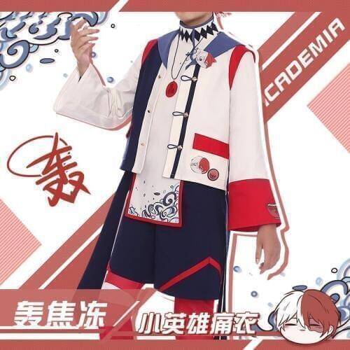 Anime! My Hero Academia Todoroki Shoto Gothic Handsome Uniform Cosplay Costume Casual Fashion Daily Suit For Men NEW Free Ship
