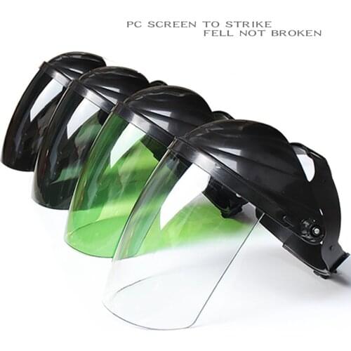 @40 Anti-uv Face Shield / Clear Visor Full Mask / Eye Protection Grinding Welding Electric Welding Goggles Case Cover Hat