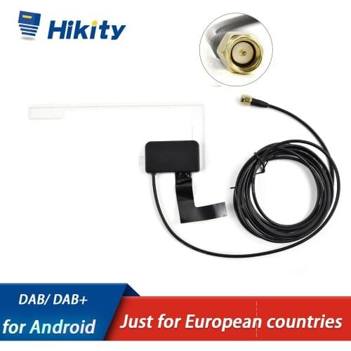 Hikity DAB + Antenna with USB Adapter Receiver Android Car Stereo Player Car GPS Receiver For Universal Android Radio