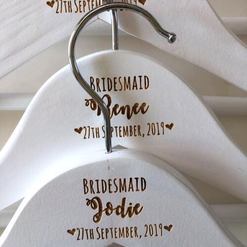 Personalized Bridesmaid Hanger, Wedding Hanger, Bridal Dress Hanger, Bride Hanger，Custom Hanger