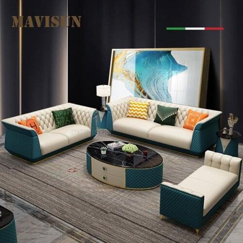 Italian Designer Bedroom Lazy Leisure Sofa Upholstered Sectional Sofa Couch With Ottoman Small Apartment Household Furniture