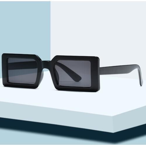 Square Womens Sunglasses Fashion Vintage Driver Goggles Brand Small Rectangle Brown Lens Female Glasses For Men Retro Eyewear