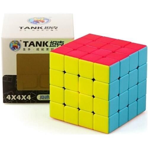 Shengshou TANK 4x4x4 Magic Cube Stickerless Original Speed Dance Cube Puzzle Twist Safe ABS Ultra-Smooth Professional 62mm