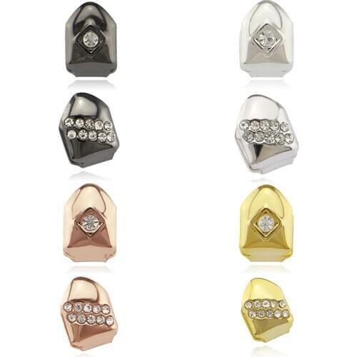 Fashion Single Hip-Hop Gold Braces Teeth Case Cosplay Jewelry Grills Tooth Cap Teeth Decor Braces Novel Design