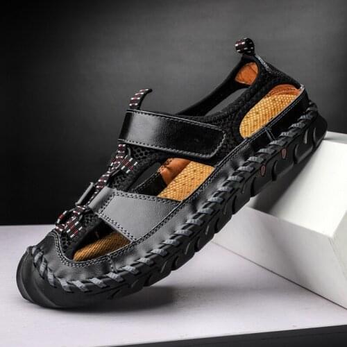 Men Beach Sandals Breathable Quick-drying Summer Outdoor Casual Sports Sandals Trekking Water Sneakers Mesh Big Size Slippers