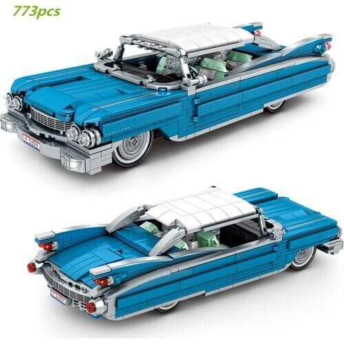 2021 NEW City Technic Beijing Auto Classic Car Model Building Blocks Kits Bricks Vintage Car Kids Toys For Children Boys Gifts