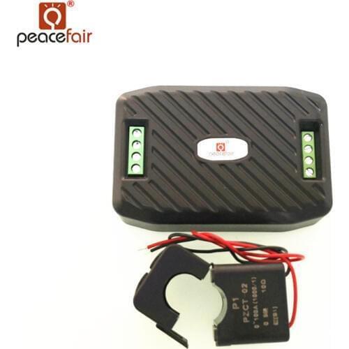 Peacefair Newest AC Volt Amp Power Factory Meter 220V 100A RS485 Modbus Kwh Power Monitor for Homekit PZEM-016 With Split CT
