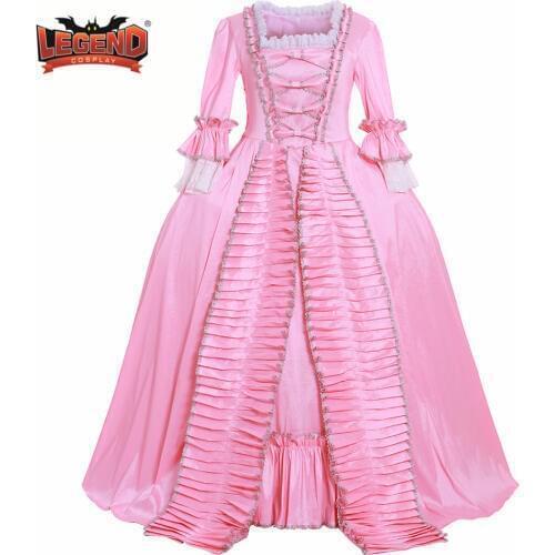 Marie Antoinette Gown Dress Rococo fashion costume regency dress 18th Century pink Gown dress sackback robe a la francaise