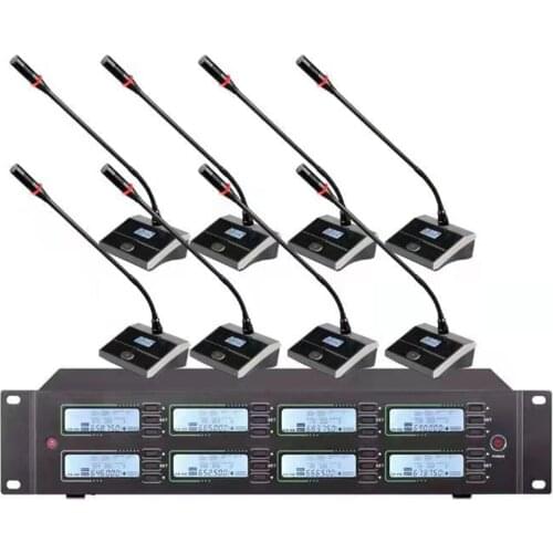 Professional UHF wireless microphone system conference microphone, suitable for large and small conference room school microphon