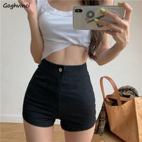 Shorts Women Ins Skinny Elastic Denim Short Summer Trousers Womens New All-match Slim High Quality Bottoms Ladies Sexy Harajuku