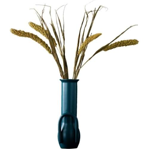 Nordic ceramics geometric Irregular vase Modern ceramic flower vase Home living room flower accessories Creative Decoration