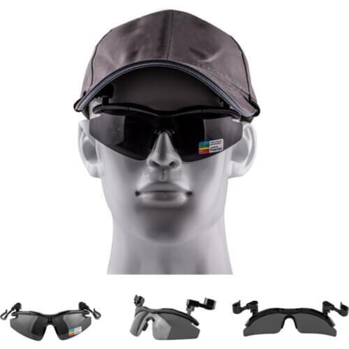 Outdoor Hat Clip Polarized Sunglasses Polarized Fishing Glasses Hat Visors Sport Clips Cap Clip On Sunglasses for Fishing Hiking
