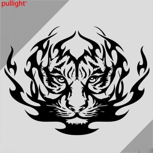 Car Animal Tiger Head Sport Hood decals Vinyl Graphics stickers