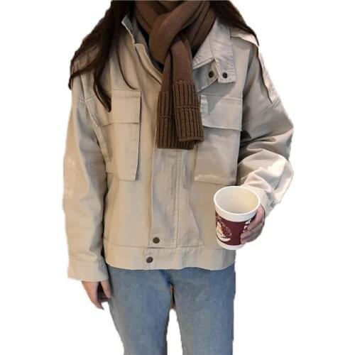 2019 new Women basical jeans jacket coat Bleach Full Sleeves Single Breast Slim Women Denim Jacket