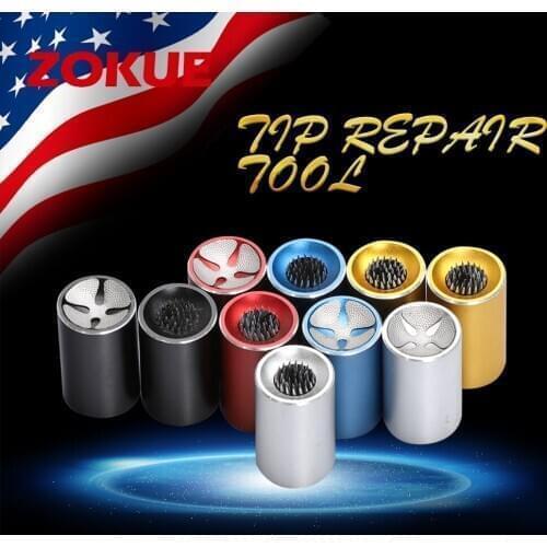 ZOKUE Durable Metal Two-function Tip Repairer Five Colors Options Tip Shaper&Pricker Tool Conveninent Billiard Accessiories 2019