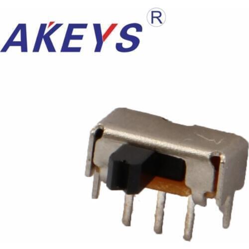 10PCS SK-12D11 1P2T Single pole double throw slide switch side insert type 3 pin with fixed pin