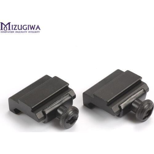 2pcs/pair 20mm to 11mm Scope Mount Adapter Rail Base Weaver Picatinny Dovetail Rail Long 30MM For Hunting Rifle Scope Sight Caza