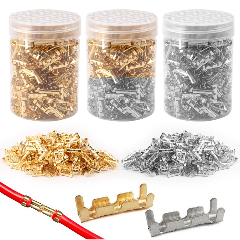 200/500/10Pcs Docking connector line pressing button quick connect U-type terminal wiring 0.5 to1.5 square wire connectors