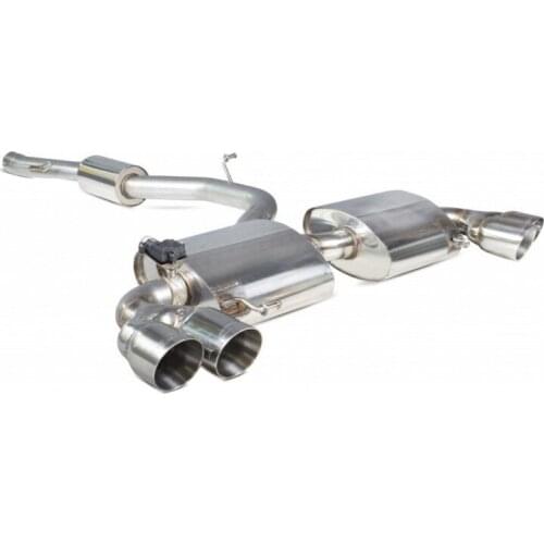 Audi S1 Scorpion steel Resonated rear catalyst exhaust (Forge FMSAU045D)