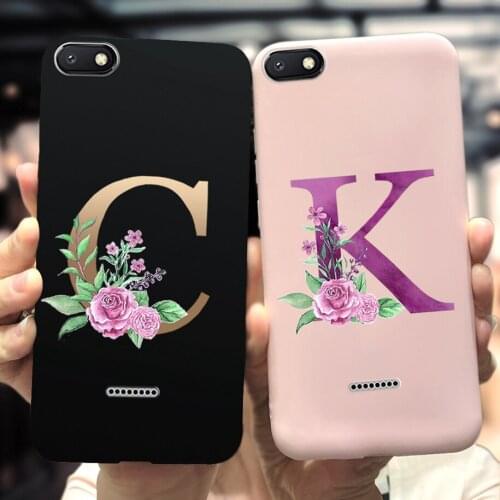 Cute Letter Case For Xiaomi Redmi 6A Phone Cover Ultra Slim Matte Silicone Funda For Xiaomi Redmi 6 6A A6 Redmi6 6Pro Soft Coque