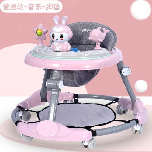 Baby walker multifunctional anti-rollover anti-O-legs can sit folding 6-18 months male and female baby stroller