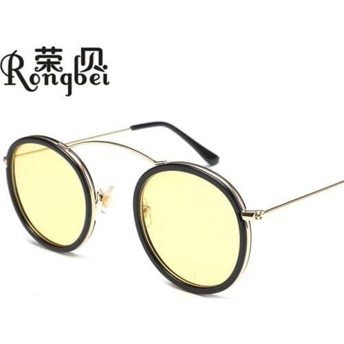Hot cakes street snap new sunglasses Marine personality to restore ancient ways round glasses manufacturer wholesale