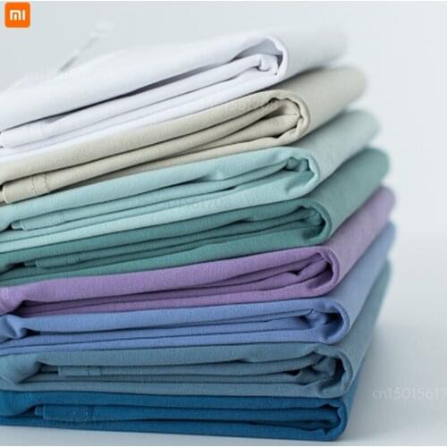 Xiaomi 210g high quality ice silk cool cotton solid color clothes summer new style mens short-sleeved t-shirt